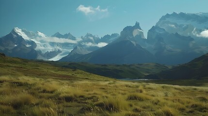 Sticker - The mountain landscape in patagonia