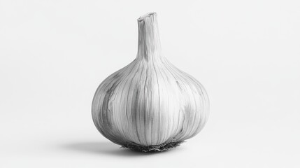 Garlic bulb close-up