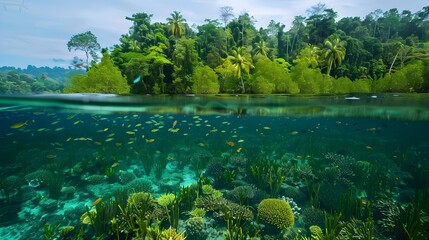 Wall Mural - Indonesias forests create a unique ecosystem