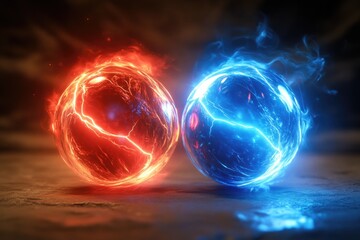 Wall Mural - Fire Balls