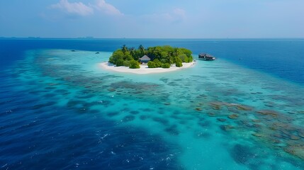 Sticker - The world of the atolls of the maldives