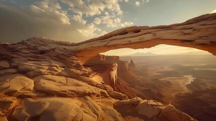 Sticker - Bridges impressive arched formations created by nature rise picture