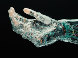 Poster - Robotic Hand Holding Circuit Board