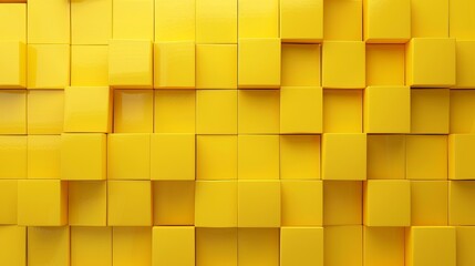 Seamless abstract yellow tile background with geometric patterns, vibrant and modern texture ideal for digital design, wallpaper, and decorative art projects