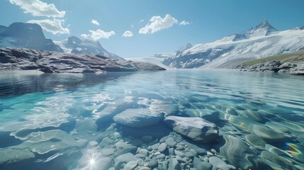 Poster - Beach sandy beach with crystal clear water img