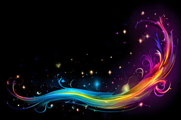 Wall Mural - abstract background with stars