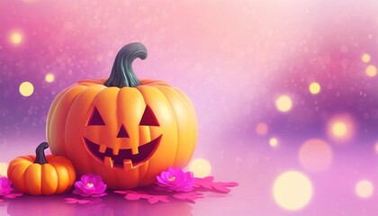 Sticker - halloween pumpkin background