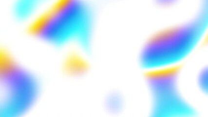 Aufkleber - White and pastel color holographic gradient with grain texture modern holographic color palette