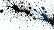 © Usama - Paint splash Background. Black Paint splash isolated on white background.