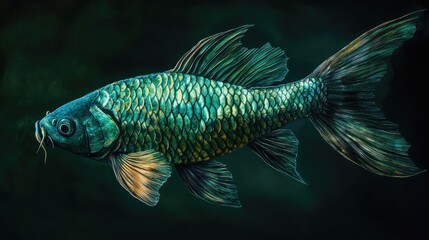 Wall Mural - fish in aquarium