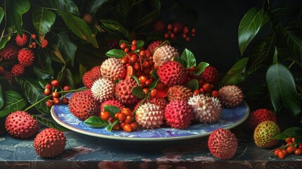 Wall Mural - fruit composition