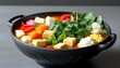 © 克 杜 - The hot vegetable cooking pot is the perfect combination of rich colors and healthy eating.