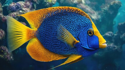 Canvas Print - fish in aquarium