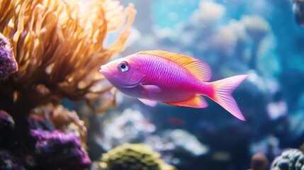 Canvas Print - fish in aquarium