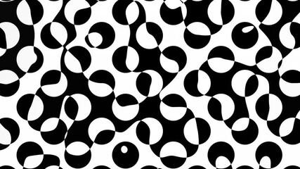 Aufkleber - Simple geometric shapes are animated in this mosaic. Background with a seamless loop motion graphic in a flat design. Geometric