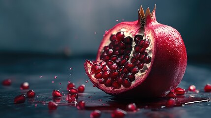 Sticker - pomegranate fruit