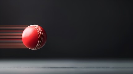 cricket ball on the dark