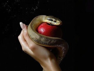 Poster - snake in hand