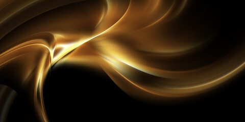 Wall Mural - Abstract Creative Golden Wave Background image design