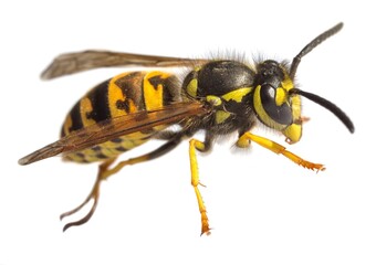 Wall Mural - European common wasp German wasp Vespula Vulgaris