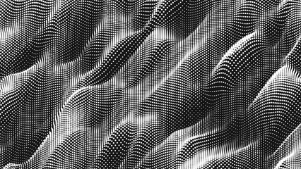 Wall Mural - point wave noise texture. abstract dot background. technological cyberspace background.