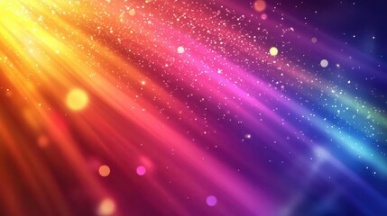 Wall Mural - abstract rainbow spectrum background vibrant light rays colorful energy