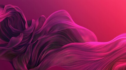 Poster - Abstract Pink Swirling Lines Background.