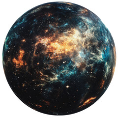 Wall Mural - PNG Colorful cosmic scene with nebulae and stars