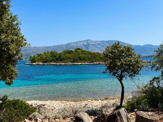 island of rogacic in korcula archipelago, croatia