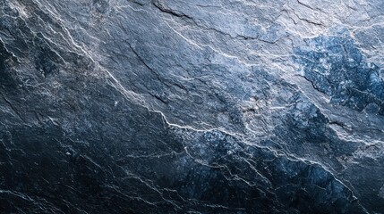 Poster - Blue Slate Stone Texture Background.