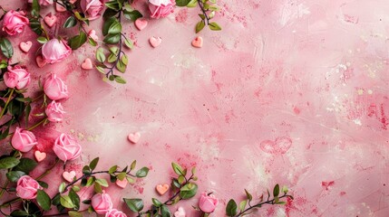 Wall Mural - valentine s day background with empty space for decorating