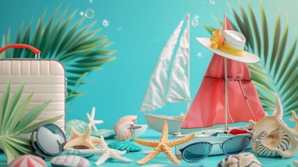 Poster - marine still life with starfish