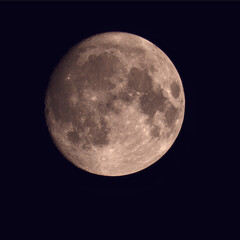 Wall Mural - waxing gibbous moon at 96.8% illumination
