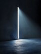 © pisan thailand - Minimalist Geometric Lighting Beam in Dark Studio Interior