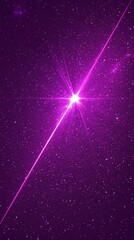 Wall Mural - purple starry sky background with laser beams shining across, beams, stars in space, iridescent shim