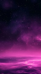 Wall Mural - starry sky, purple gradient background, dark black and light pink mysterious night view of the earth