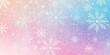 © Andres Mejia - Beautiful pastel colored winter background with falling snowflakes