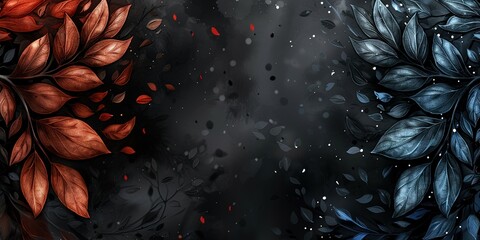 Wall Mural - background with drops