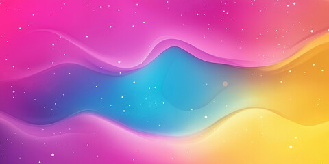 Aufkleber - Abstract colorful wave pattern background flowing in smooth lines