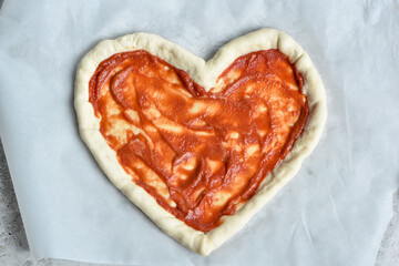 heart shaped bread