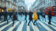 © redflower - Panoramic Shot of People Walking in the City of London, Blurred for Dynamic Effect