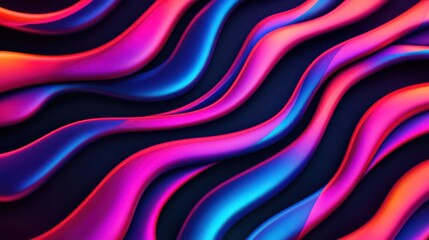iridescent fluid shapes, constantly shifting and merging in a dark space, abstract design, concept o