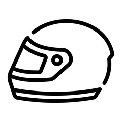 Wall Mural - helmet Line Icon