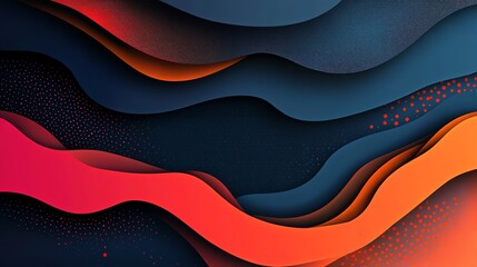 Wall Mural - Abstract Colorful Waves