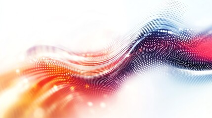 Wall Mural - abstract digital wave