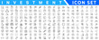 © Muhammad A. grapix - Investment Line Editable Icons set. Money management related icon set - Editable stroke