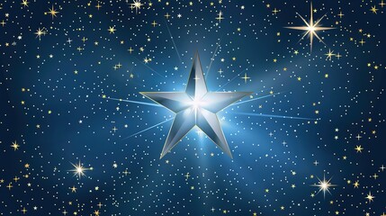 Vector_illustration_Star_Space_background