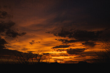 atardecer en el cerro