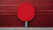 © sevector - street red metal plate