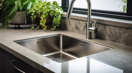 steel kitchen sink